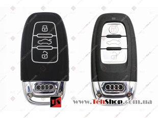 Чехол для ключей Audi силиконовый (BGT-SKH806-Au-Bk)