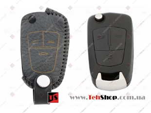 Чехол для ключей Chevrolet кожаный (T2, BGT-LKH-Ch-Y102-B)