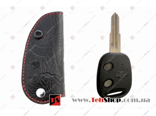 Чехол для ключей Chevrolet кожаный (T1, BGT-LKH104-Ch)