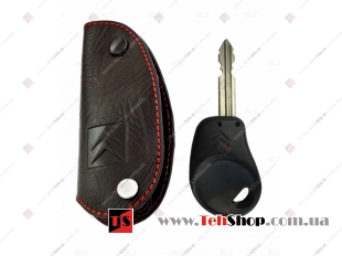 Чехол для ключей Citroen кожаный (T1, BGT-LKH409-CitB)