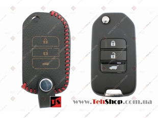 Чехол для ключей Honda кожаный (T2, BGT-LKH-HND-Y201-R)