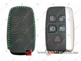 Чехол для ключей Jaguar кожаный (T2, BGT-LKH-JLR-Y1-G)