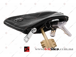 Чехол для ключей Kia кожаный, универсальный (BGT-LKH-UNB-Ki)