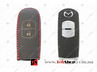 Чехол для ключей Mazda кожаный (T2, BGT-LKH-Mz-Y902-R)