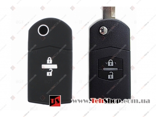 Чехол для ключей Mazda силиконовый (BGT-SKH406-2-Mz-Bk)