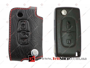 Чехол для ключей Peugeot кожаный (T1, BGT-LKH511-Pe2)