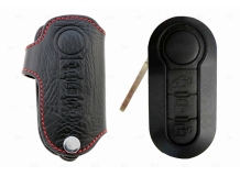 Чехол для ключей Peugeot кожаный (T1, BGT-LKH555-Pe)
