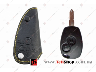 Чехол для ключей Renault кожаный (T1, BGT-LKH-Re1)