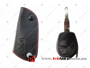 Чехол для ключей Suzuki кожаный (T1, BGT-LKH-Suz)