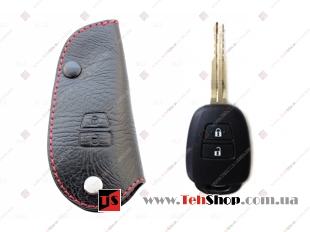 Чехол для ключей Toyota кожаный (T1, BGT-LKH-T-R4)