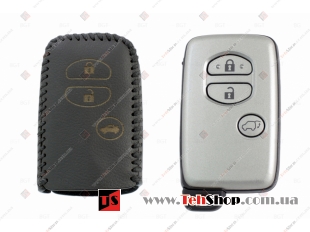 Чехол для ключей Toyota кожаный (T2, BGT-LKH-T-Y503-B)