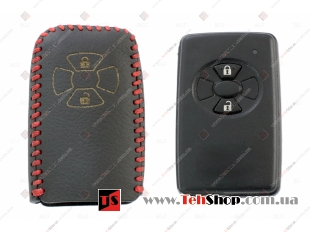 Чехол для ключей Toyota кожаный (T2, BGT-LKH-T-Y606-R)