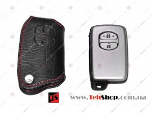 Чехол для ключей Toyota кожаный (T1, BGT-LKH503-T2B)