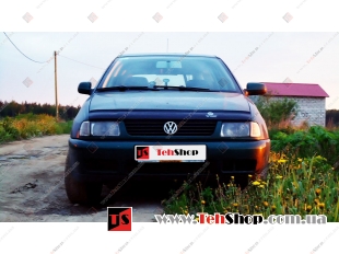 Дефлектор капота Volkswagen Polo III /1994-1999/. Мухобойка Фольксваген Поло [Vip Tuning]