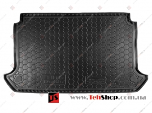 Коврик в багажник Fiat Doblo I (223) /2000-2015, 5м, SWB, с сеткой/. Резиновый коврик багажника Фиат Добло [Avto-Gumm]