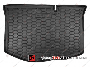 Коврик в багажник Ford Fiesta VI /2012-2019, FL/. Резиновый коврик багажника Форд Фиеста [Avto-Gumm]