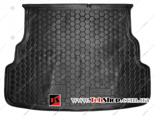 Коврик в багажник Kia Rio III /2015-2017, FL, Седан/. Резиновый коврик багажника Киа Рио [Avto-Gumm]