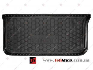 Коврик в багажник Smart Fortwo (451) /2007-2014/. Резиновый коврик багажника Смарт Форту [Avto-Gumm]
