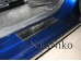 Накладки на пороги Citroen C4 Grand Picasso I /2006-2013/. Накладки порогов Ситроен С4 Гранд Пикассо [NataNiko]
