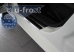 Накладки на пороги Ford Fiesta VI /2008-2019, Хэтчбек/. Накладки порогов Форд Фиеста [Alu-Frost]