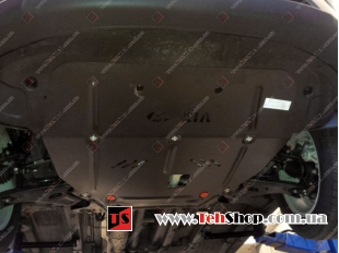 Защита двигателя Kia Sportage III /2010-2015, сверху пыльника/. Защита картера двигателя и КПП Киа Спортейдж [Titan]